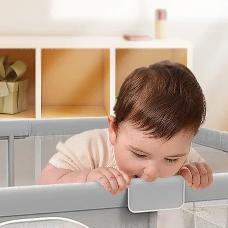 IMBABY Parc pour bébé Gris Clôture d'activité pour bébé Grand aire de jeux pour bébé Activités de sé