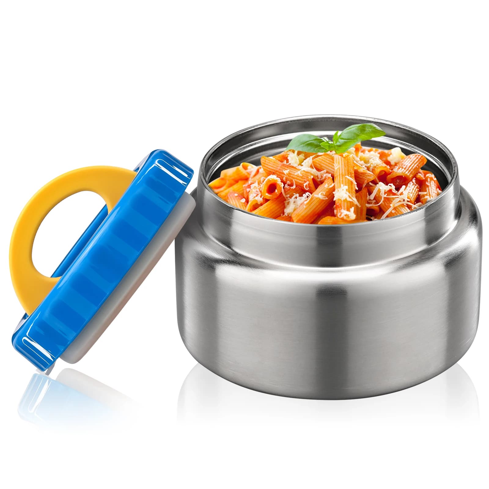 Pot alimentaire isolé sous vide à soupe thermique de 8oz à large bouche pour aliments chauds et froi