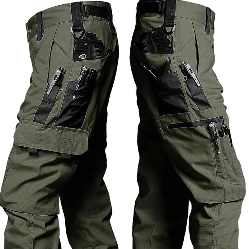 Pantalon de travail tactique pour hommes, Cargo d'extérieur, multi-poches, imperméable, vêtements de