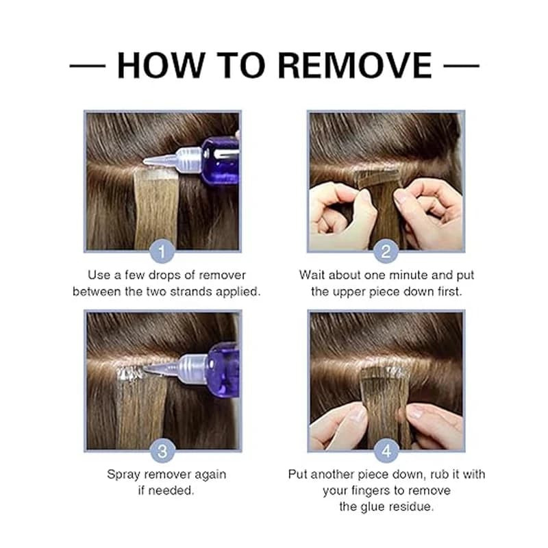 Ruban adhésif de remplacement Double face pour Extensions de cheveux ou perruques avant en dentelle,
