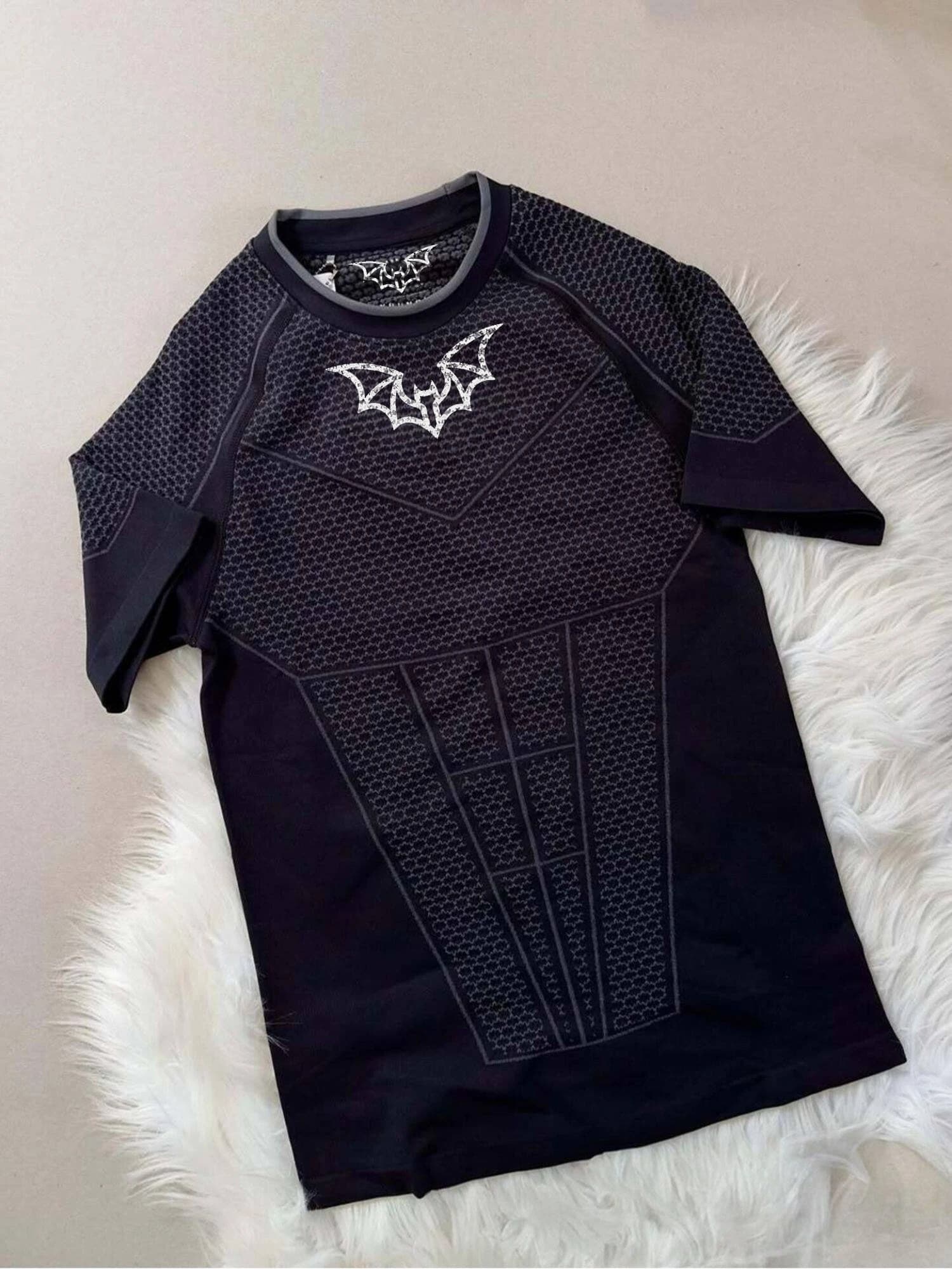 Nouveau T-shirt de compression à manches courtes pour homme, séchage rapide, pour fitness, gym, spor