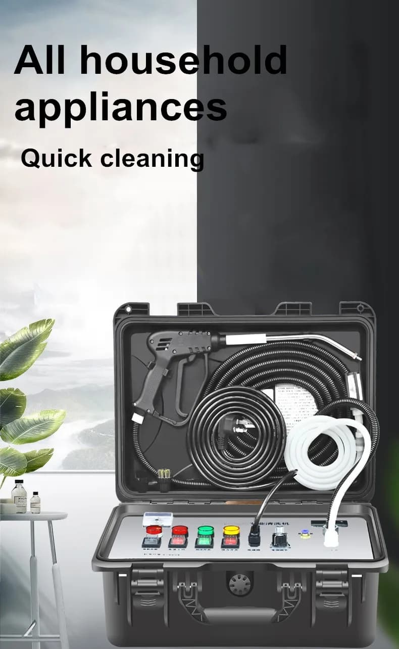 Nettoyeur à vapeur électrique domestique 220V, nettoyeur à vapeur multi-fates, haute température et 