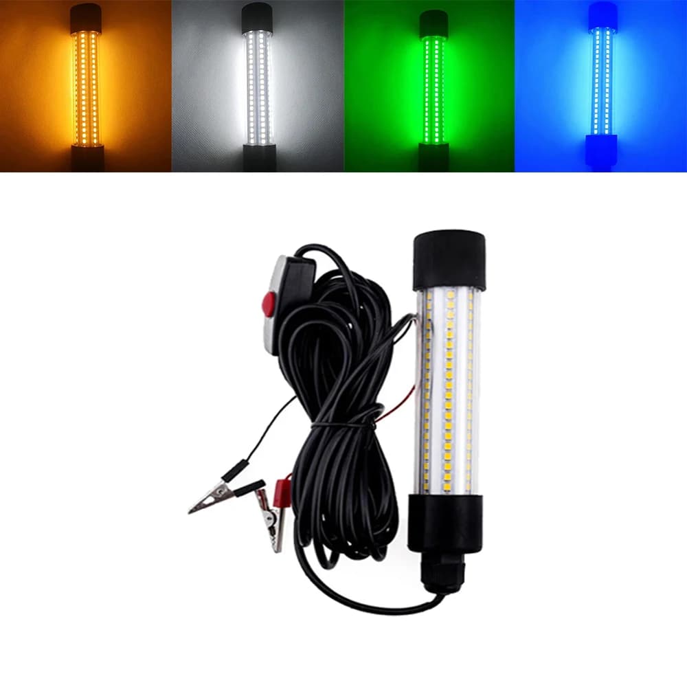 12V LED lumière de pêche 126 pièces 2835 SMD leurres étanches lampe de recherche de poisson attirant