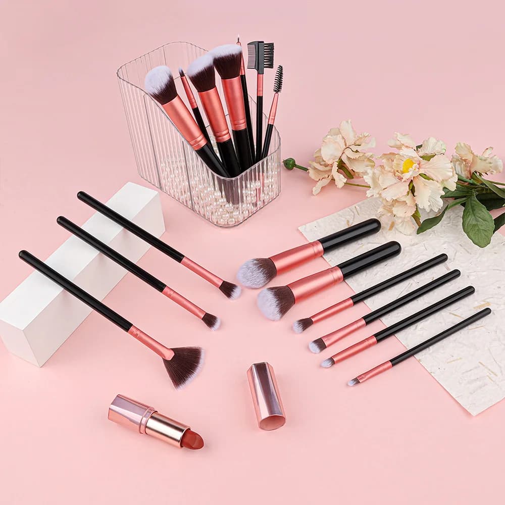 Ensemble professionnel de pinceaux de maquillage 14/16 pièces, doux et moelleux, pour fard à paupièr