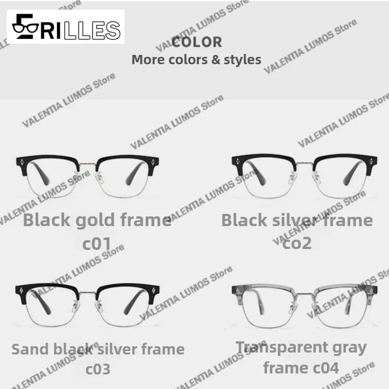TR90 montures de lunettes plein cadre bloquant la lumière bleue, grandes lunettes carrées à la mode 