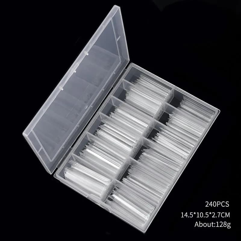 240 pièces/boîte multi-tailles XXL longs faux conseils presse sur ongles acryliques couverture compl