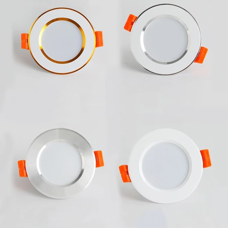 LED Downlight 220V Dimmable trois couleurs gradation 5W 7W 9W 12W 15W encastré LED plafonnier Downli