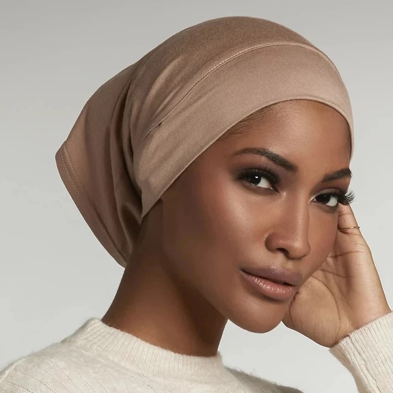 Coton Modal intérieur Hijab sous-capuchon musulman Turban Islam sous-écharpe Hijab Bonnet doux exten