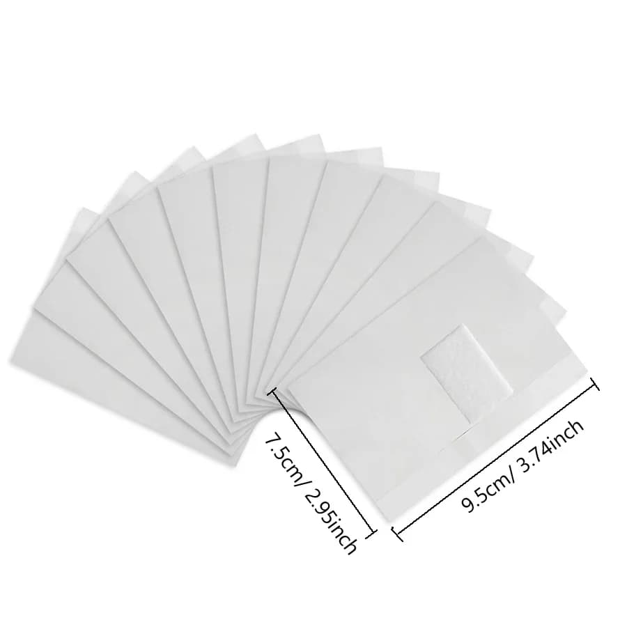 100 pièces sac feuille d'aluminium Nail Art tremper le vernis à ongles enlèvement enveloppes serviet
