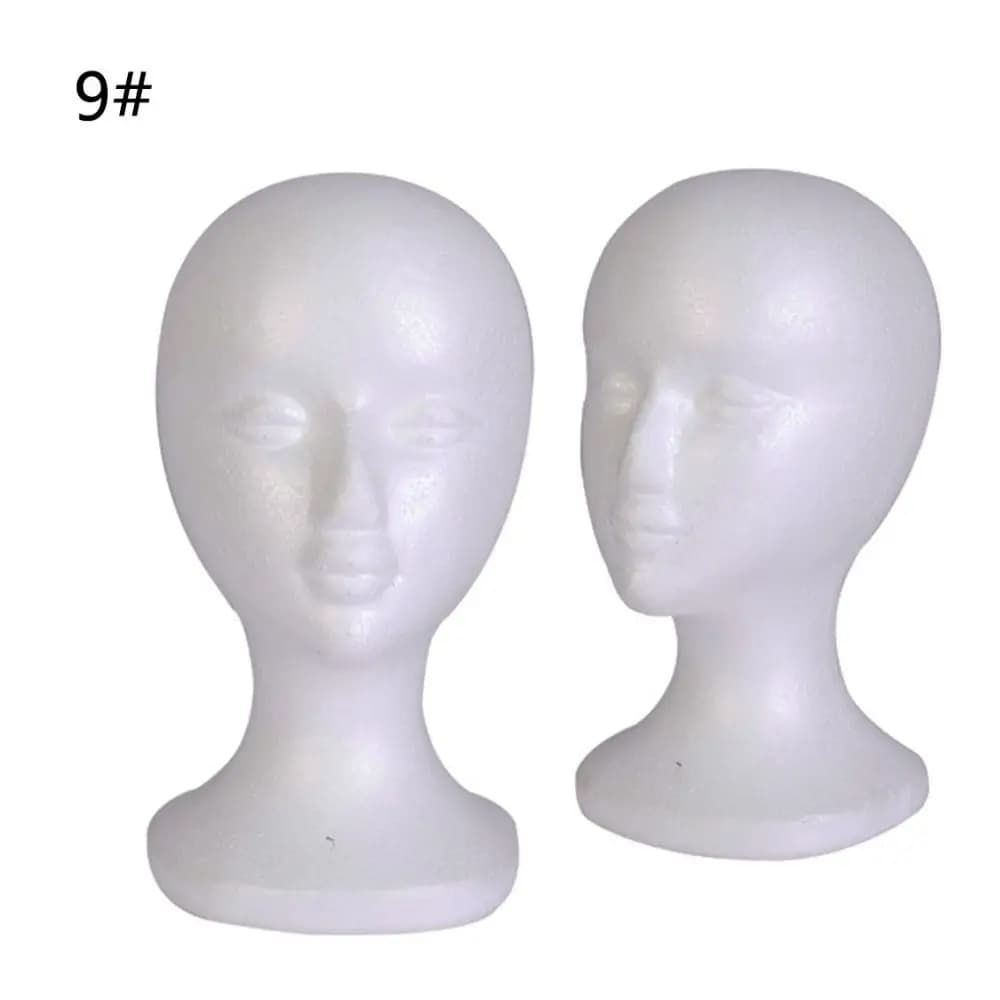 DUNIWig-Présentoir de Perruque en Mousse, Modèle de Tête de Mannequin T1, Support de Postiches, Modè