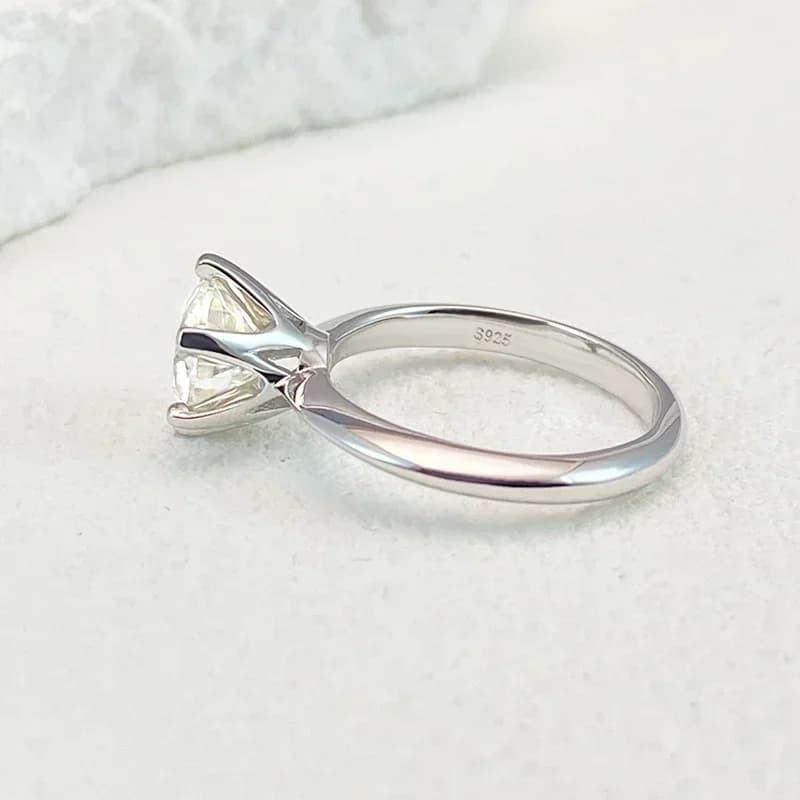 NeeTim – bague Moissanite 0.5-5ct pour femmes, en argent Sterling 925, plaqué or blanc, diamant de l