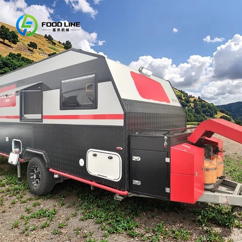 Caravane mobile personnalisée pour le camping, les voyages en famille et les loisirs en plein air, c