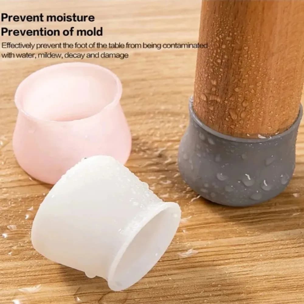 Juste de Protection des Jambes de Chaise en Silicone, Réduction du Bruit, artificiel astique Astrono