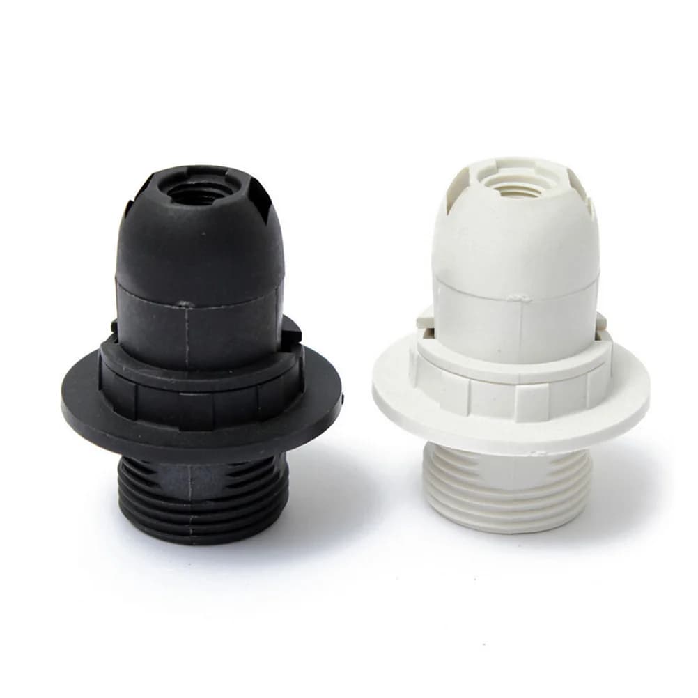 Vis Edison ES E14 M10, support de lampe à ampoule, douille à suspension et collier d'abat-jour, 1 pi