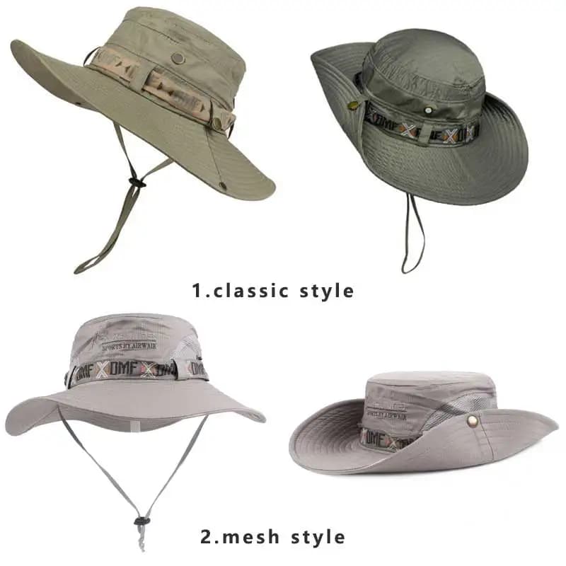 Chapeau d'Été à Large Bord pour Homme, Protection UV, ander, Safari, html, Randonnée, en Maille, Suf