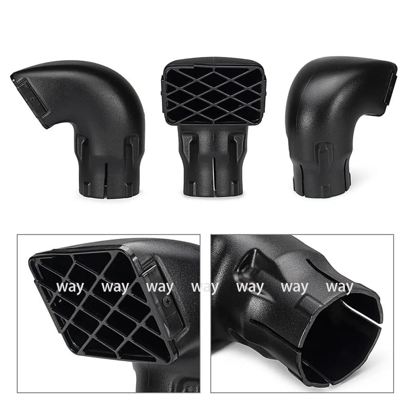 1Pc universel 3 pouces/3.5 pouces étanche prise d'air tuba hors route remplacement Mudding tête de t