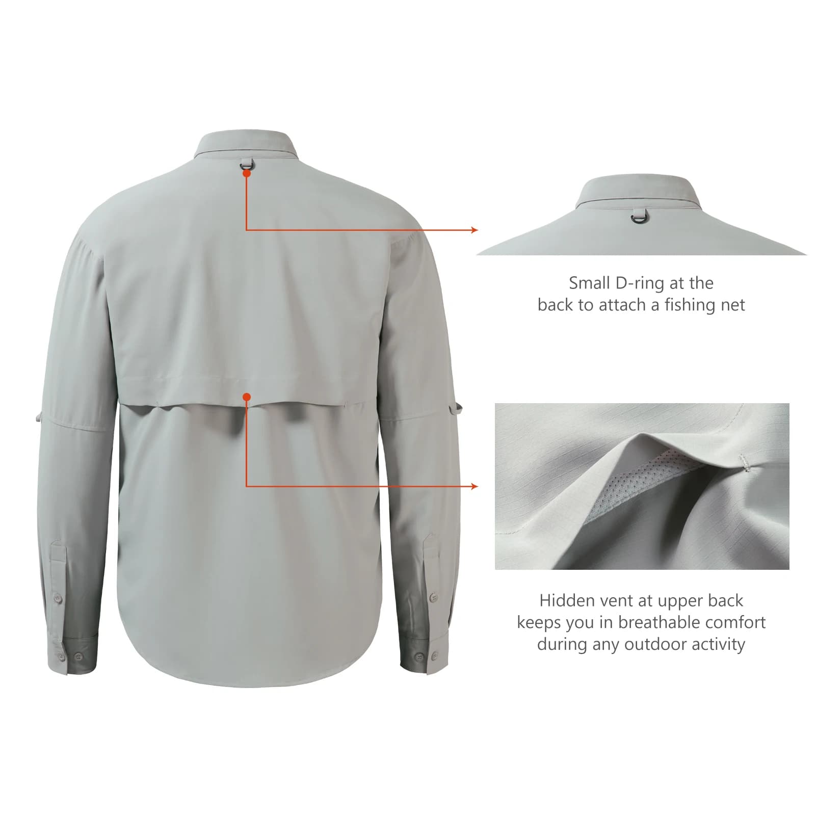 Bassdash-Chemise à boutons pour hommes, tenue d'été ou pour la pêche, survie sauvage, résistante au 
