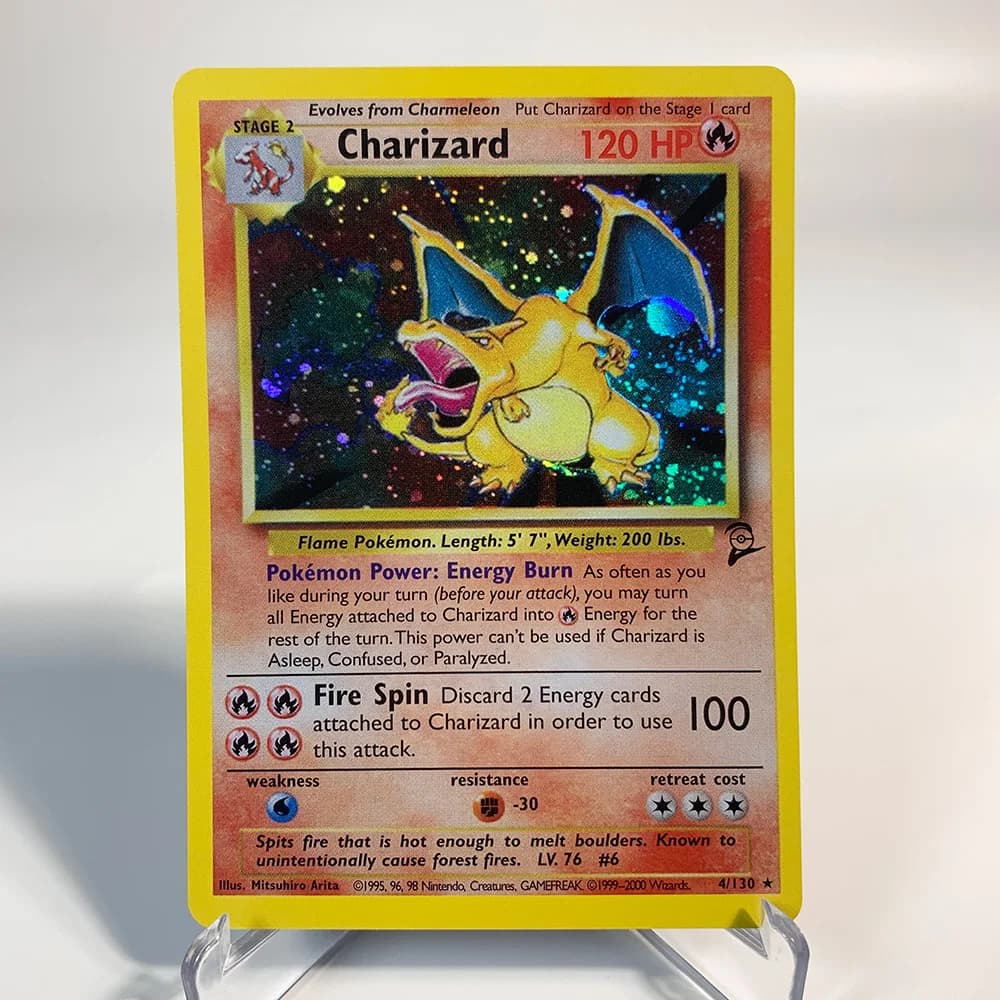 Charizard Pokemon cartes brillant Charizard holographique Charizard Ex GX VMX loisirs Collection Rar