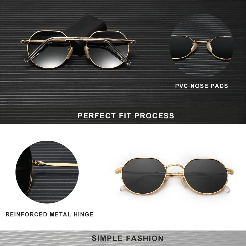 KINGSEVEN – lunettes de soleil polarisées pour hommes et femmes, monture hexagonale fine, à la mode,