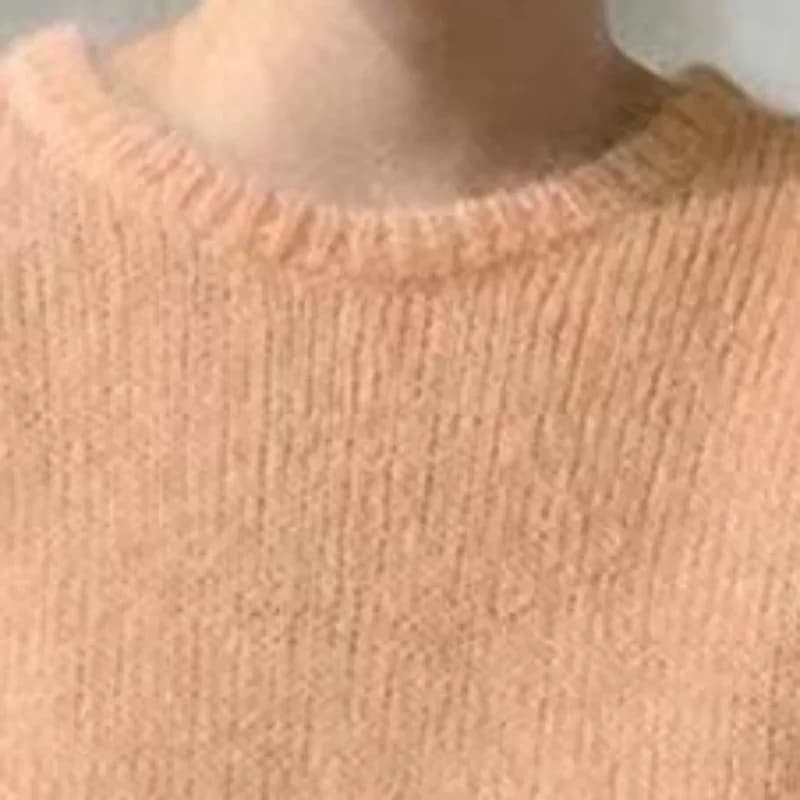 Tricots à manches courtes et col rond pour femmes, pulls décontractés, simple, tout match, paresseux