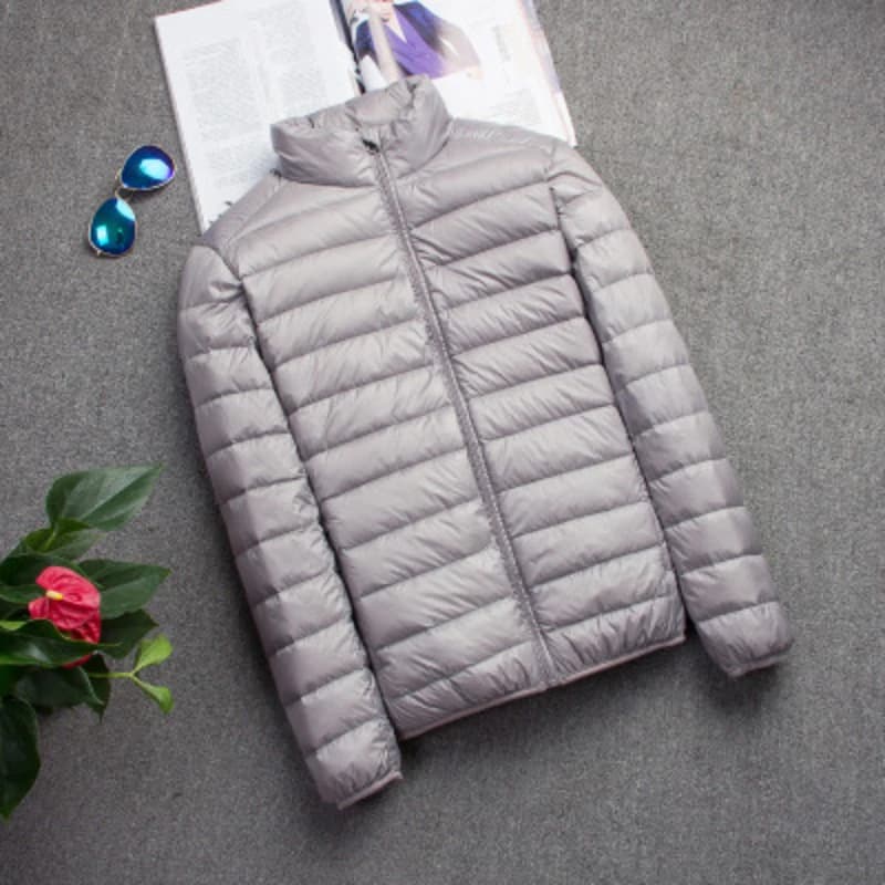 Nouvelle marque automne hiver doudoune légère hommes mode à capuche court grand Ultra-mince léger je