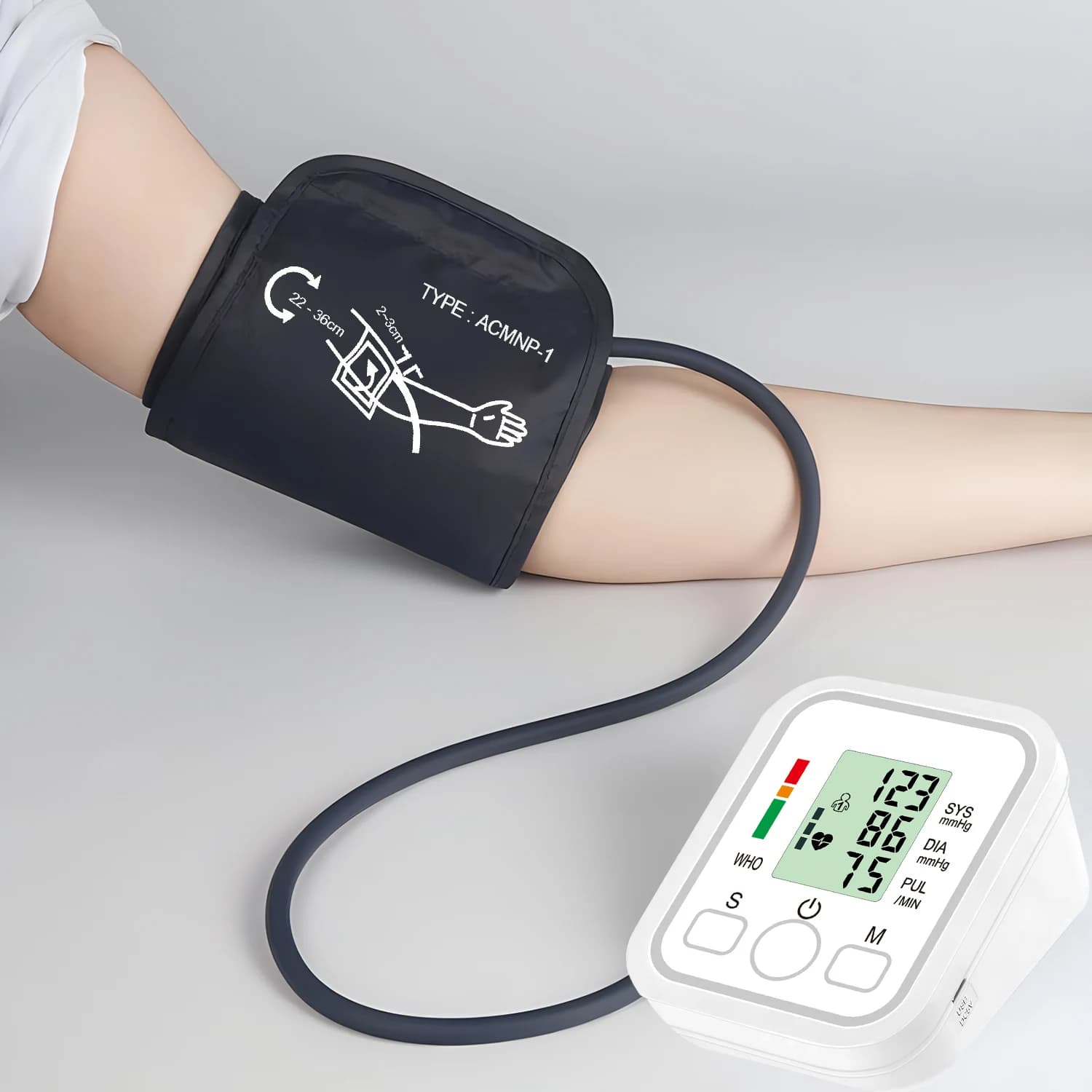 Kit de test de pression artérielle, moniteur BP, tonomcirculation automatique du bras supérieur, sph