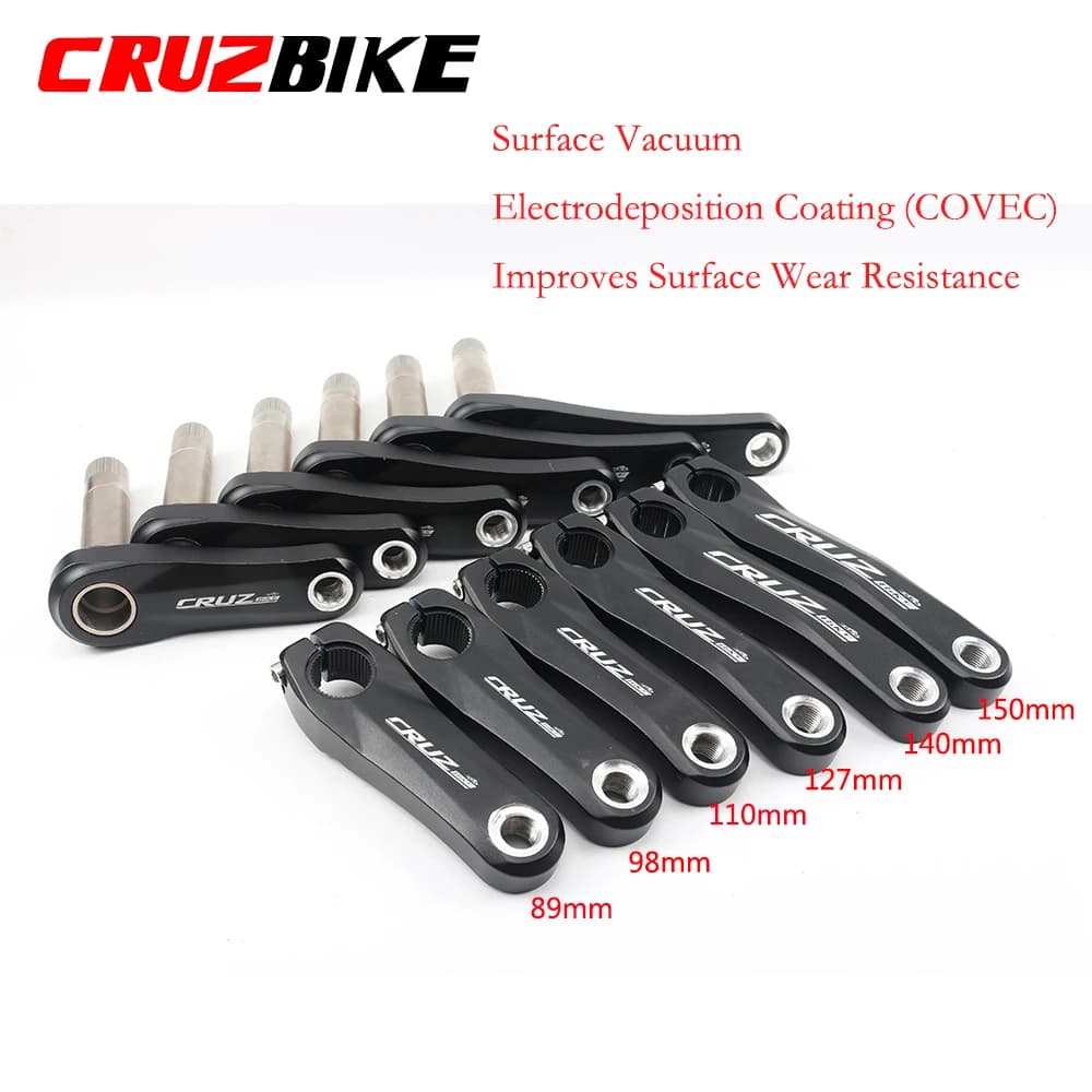 CRUZbike 89/98/110/127/140/150mm alliage d'aluminium vtt enfant vélo manivelle enfants pliant vélo p