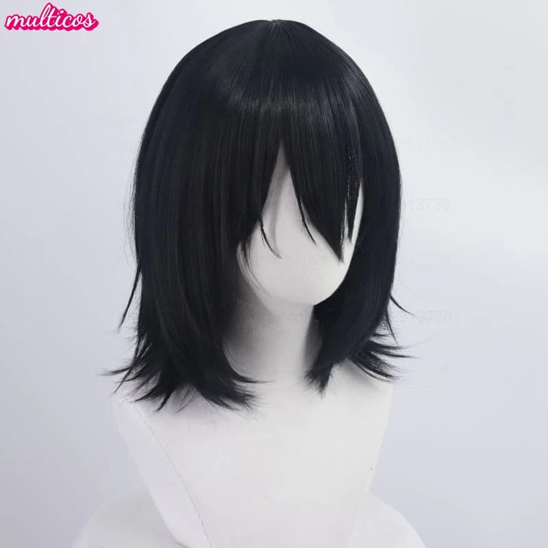 Haute qualité Anime Fyodor Dostoïevski Cosplay perruque noir simulé cuir chevelu Fyodor Dostoïevski 