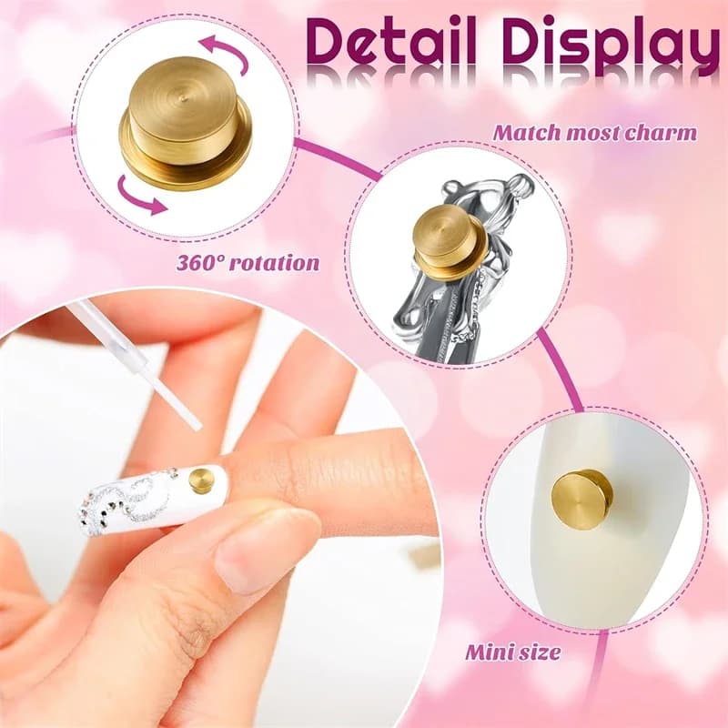 30/20/5 pièces manucure rotatif bijoux accessoires dessin animé rotatif universel roulement rotatif 