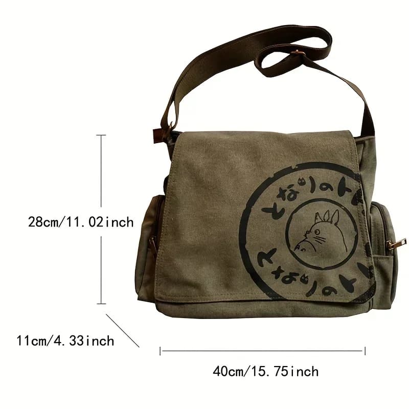 Sac à bandoulière en toile pour femmes, sac à bandoulière de grande capacité, fourre-tout messager d