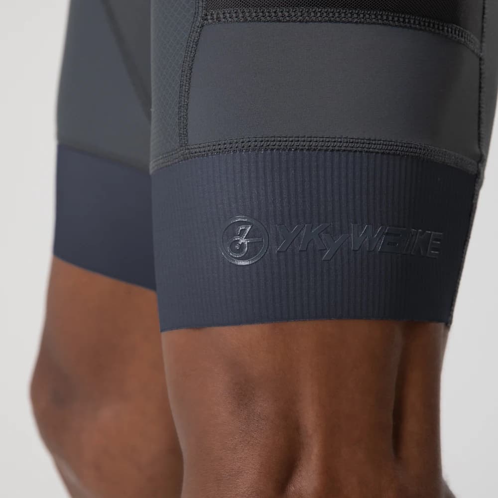YKYWBIKE – Shorts de vélo rembourrés pour hommes, collants de sport confortables à 2 poches, coupe c