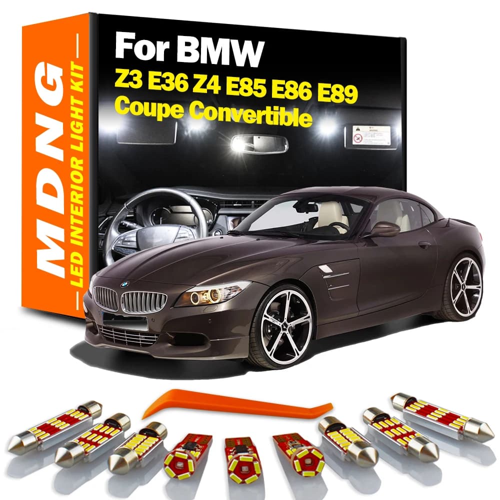MDNG-Kit d'éclairage LED Canbus pour BMW Z3, E36, Z4, E85, E86, E89, Coupé Convertible, Nikde voitur