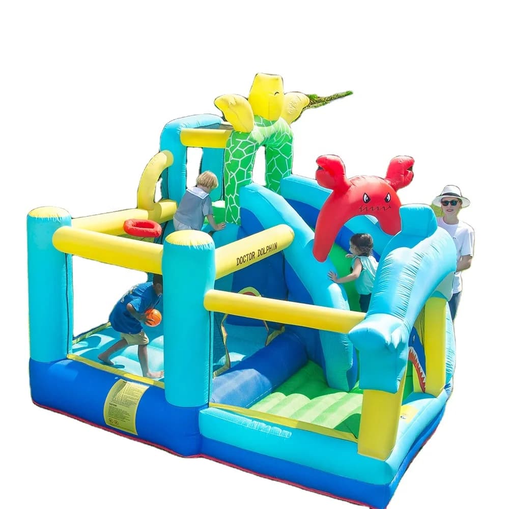 Château gonflable domestique populaire, nouveau Design, gonflable en plein air avec toboggan, Combo,