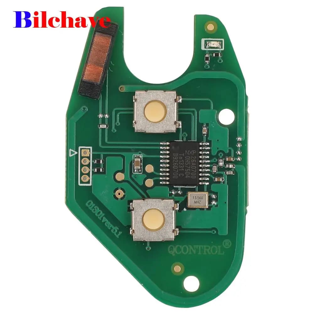 Jingyuqin pour Renault trafic maître Vivaro Movano Kangoo carte de clé à distance 433Mhz ASK ID46 PC