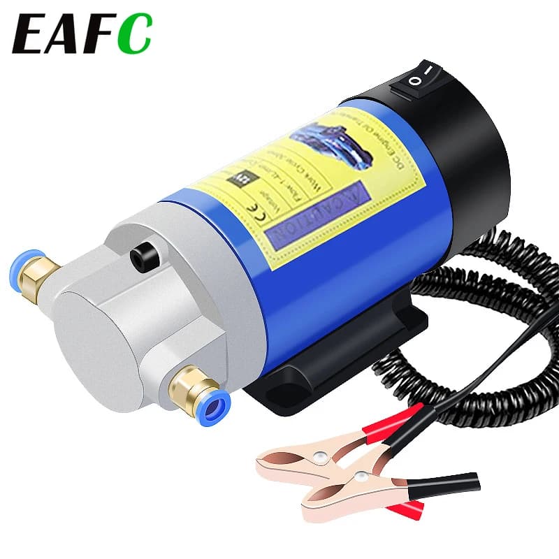Pompe de changement de transfert d'aspiration électrique 12V, pompe de transfert d'huile 1-4L/min, p