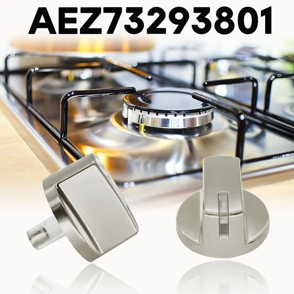 AEZ 73293801   Boutons de remplacement pour cuisinière à gaz, en acier inoxydable, compatibles avec 