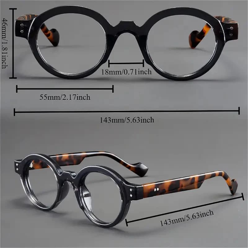 Un ensemble de 2 lunettes de lecture rondes et carrées vintage, adaptées aux hommes et aux femmes, c