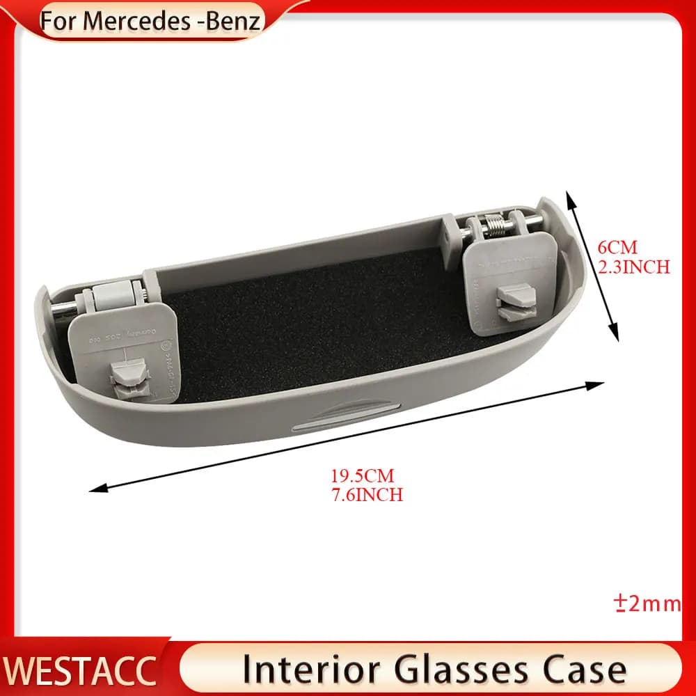 Boîte à lunettes de soleil de voiture pour Mercedes Benz, étui à lunettes, support pour Mercedes Ben