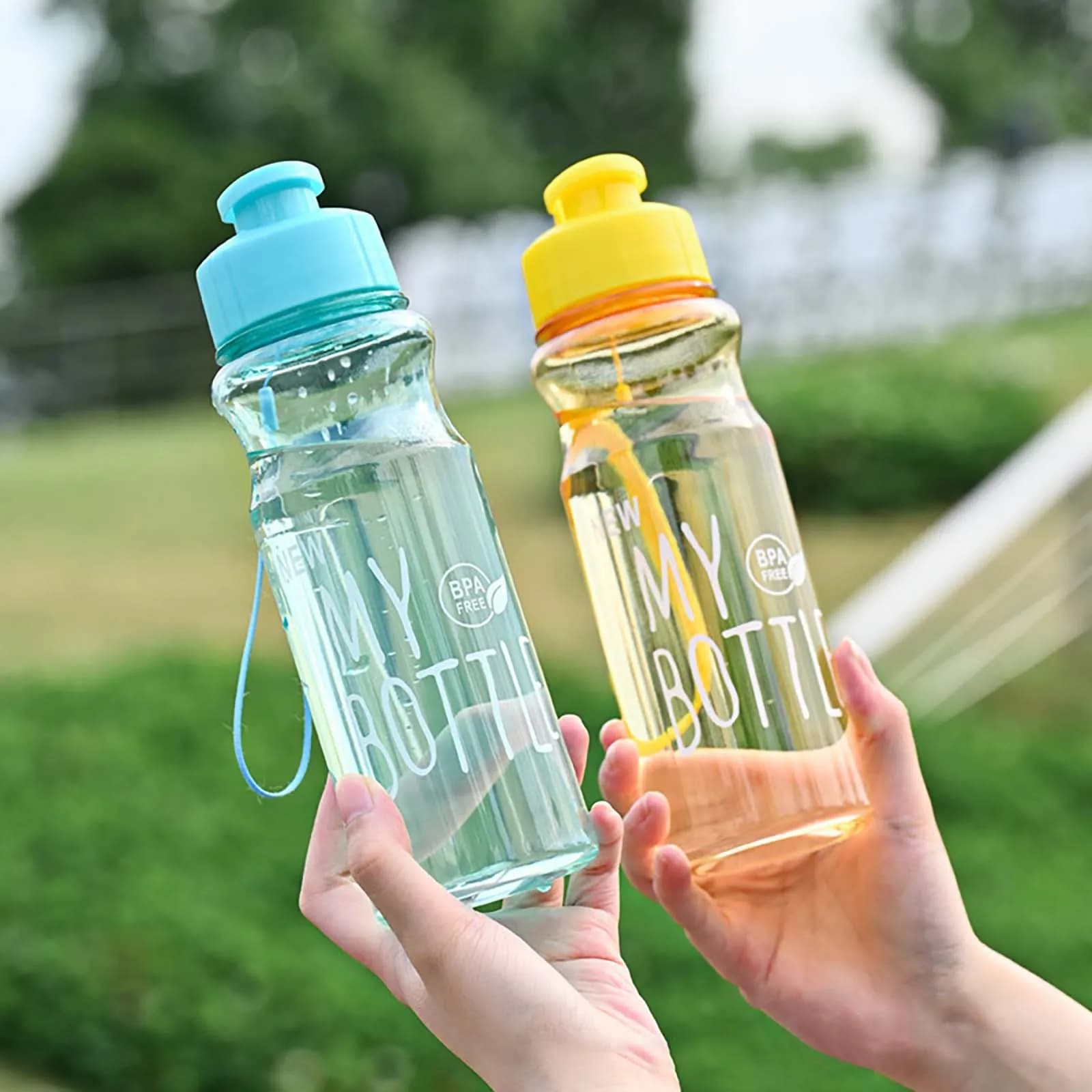 Bouteille d'eau créative pour hommes et femmes, 1 pièce, bouteille d'eau de sport, grande capacité, 