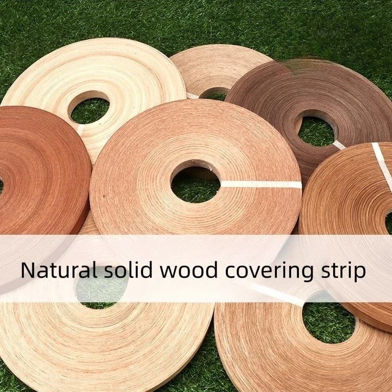 Bande de chant naturel, 50m de largeur, 20-40mm d'épaisseur 0.5mm, feuilles de placage de bois