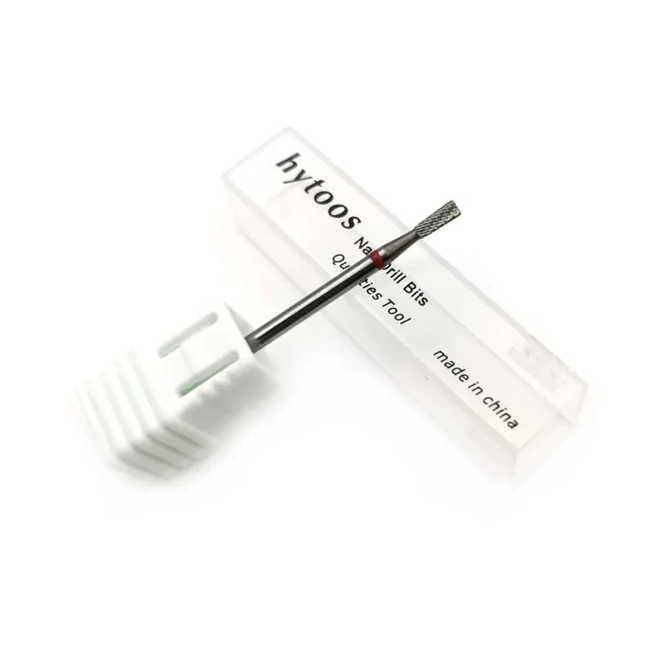 HYTOOS forets coniques inversés (coupe R) foret à ongles en carbure 3/32 pour manucure cuticules pro