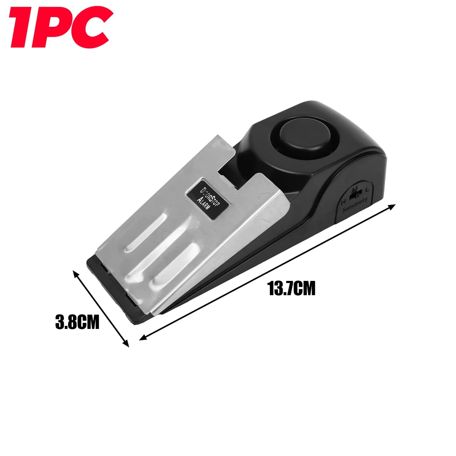Butée de porte avec alarme, dispositif d'alarme de sécurité Portable, 120db, cale de sol, pour voyag