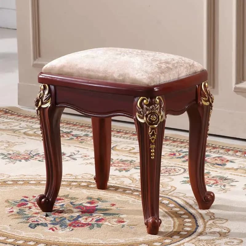 Maison chambre salon tabouret surface douce sac souple haut de gamme maquillage tabouret européen dr