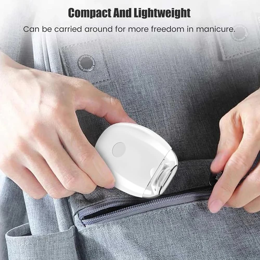 Coupe-ongles électrique 2 en 1 avec lumière LED, broyeur automatique pour bébé et adulte, Mini outil