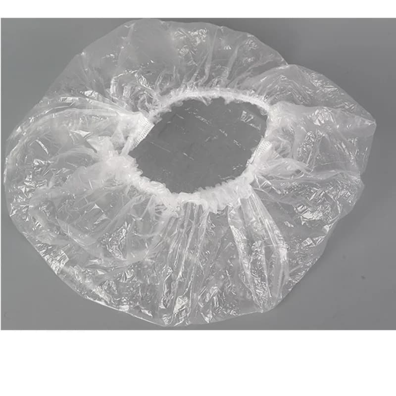 50/pièces/ensemble jetable en plastique douche bonnet de cheveux femmes imperméable rose Salon de Sp
