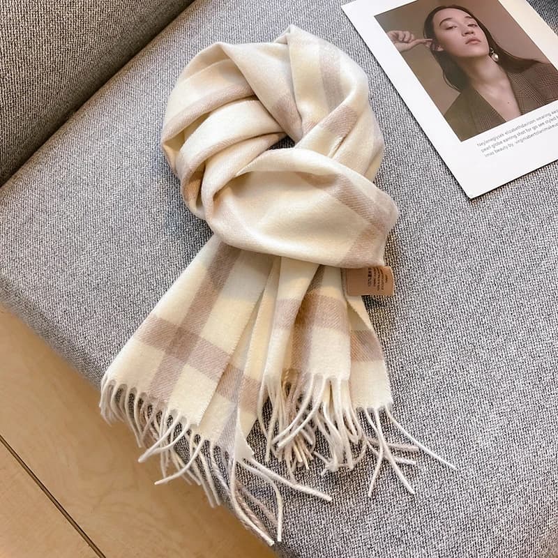 100% laine hiver écharpe pour femmes longues chaudes cachemire foulards Hijab solide dame châle enve