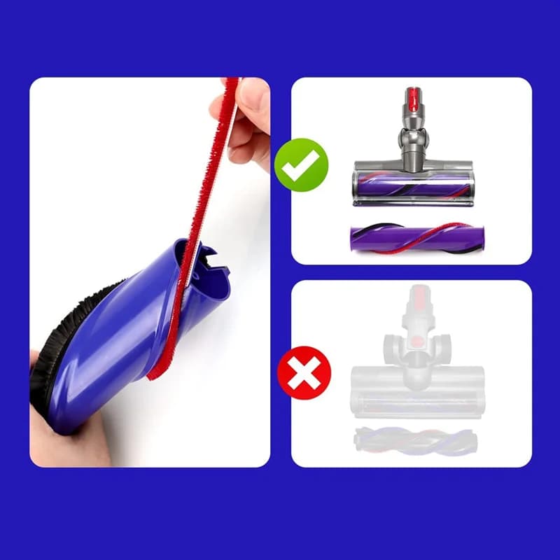 Bande en peluche douce pour aspirateur Dyson V7, V8, V10, V11, accessoires de rêve, brosse à rouleau