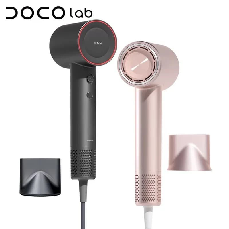 DOCO sèche-cheveux haute vitesse 75 m/s 200 millions d'ions négatifs soins capillaires 110000 tr/min