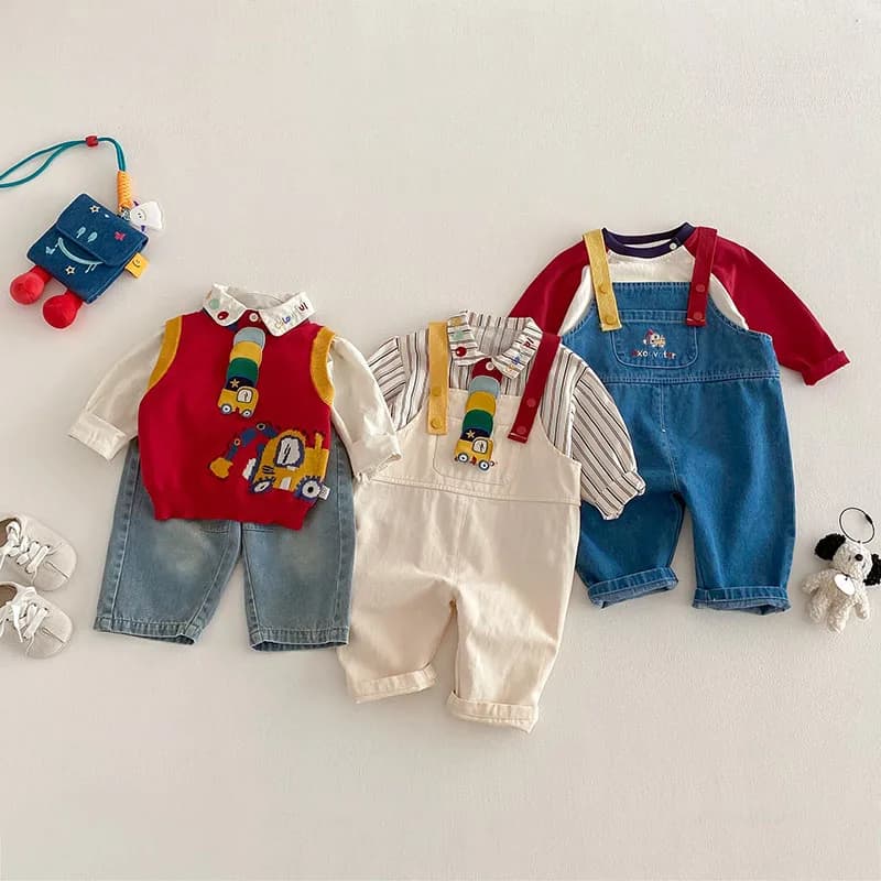 MILANCEL printemps enfants chemises 9M-5T dessin animé coloré voiture filles Blouse ingénierie véhic