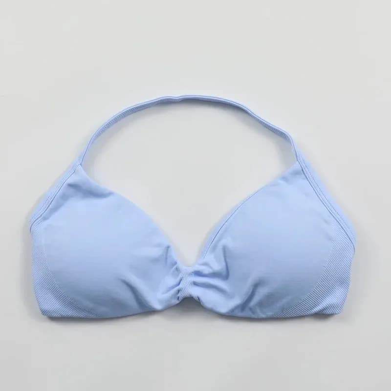 Soutien-gorge de sport à lacets à haut support pour femmes – Camisole à fines bretelles, sans coutur
